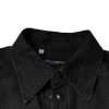 Black Logo Cotton Button Down Denim Shirt - Image 7