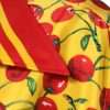 Yellow Cherry Button Down Silk Casual Shirt - Image 6