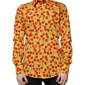Yellow Cherry Cotton MARTINI Dress Shirt