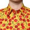 Yellow Cherry Cotton MARTINI Dress Shirt - Image 5