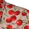 Beige Cherry Button Down Men Casual Shirt - Image 6