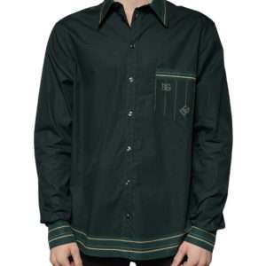 Green Logo Long Sleeve MARTINI Casual Shirt