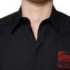 Black Eye Patch Long Sleeve GOLD Dress Shirt - Image 5