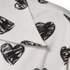 White Heart Print Short Sleeve Casual Shirt - Image 6