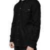 Black Cotton Collared Button Down Shirt - Image 3