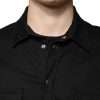 Black Cotton Collared Button Down Shirt - Image 5