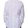 White Bib Cotton Poplin GOLD Formal Shirt - Image 4