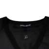 Black Cotton Square Neck Short Sleeve T-shirt - Image 7