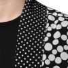 Black White Polka Dots Silk Men Casual Shirt - Image 6