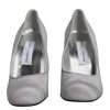 Gray Suede Leather High Heel Pumps Shoes - Image 2