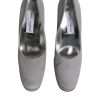 Gray Suede Leather High Heel Pumps Shoes - Image 3