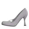Gray Suede Leather High Heel Pumps Shoes - Image 8