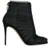 Black Mesh Stiletto Heels Ankle Boots Shoes - Image 7