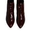 Maroon Leather Lace Up Ankle Boots Shoes - Image 3