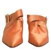 Orange Kitten Heels Slingback Sandals Shoes - Image 2