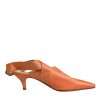 Orange Kitten Heels Slingback Sandals Shoes - Image 7