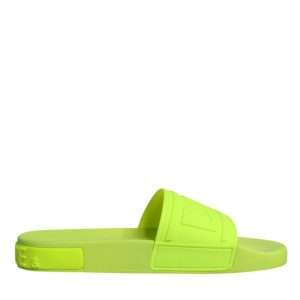Green Rubber Slides Sandals Beachwear Shoes