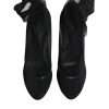 Black Nylon Mesh Sock Style Boots Shoes - Image 3