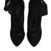 Black Nylon Mesh Sock Style Boots Shoes - Image 3
