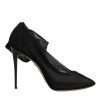 Black Nylon Mesh Sock Style Boots Shoes - Image 7