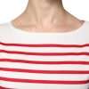White Red Stripes Cotton Long Sleeves Top - Image 5
