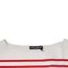 White Red Stripes Cotton Long Sleeves Top - Image 7