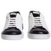 White Leather Logo Portofino Sneaker Shoes - Image 8