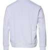 White Medusa Embroidery Crew Neck Pullover Sweater - Image 5
