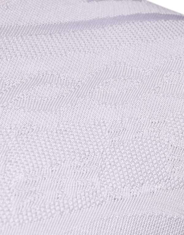 White Silk Crew Neck Men Pullover Sweater - Image 4