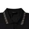Black Viscose Collared Polo Short Sleeves T-shirt - Image 6