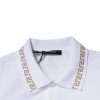 White Viscose Collared Men Polo Short Sleeves T-shirt - Image 6