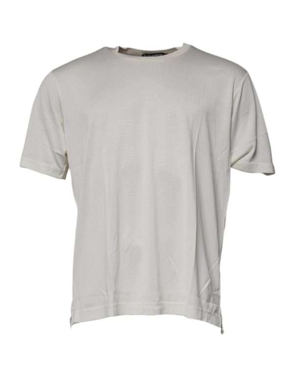 Off White Crew Neck Short Sleeve T-shirt