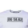 White DG Logo Cotton Crew Neck T-shirt - Image 3