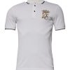 Off White Crown Cotton Collared Polo T-shirt - Image 2