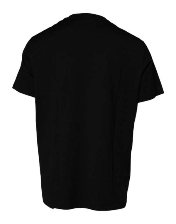 Black Crew Neck Short Sleeve T-shirt - Image 5