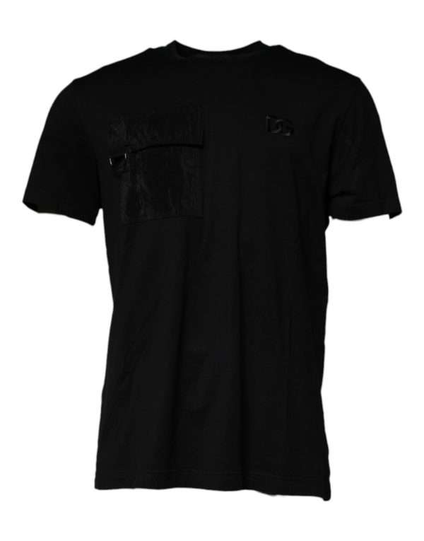 Black Crew Neck Short Sleeve T-shirt - Image 2