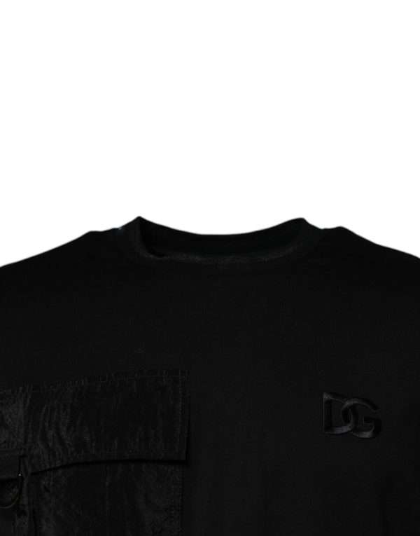 Black Crew Neck Short Sleeve T-shirt - Image 3