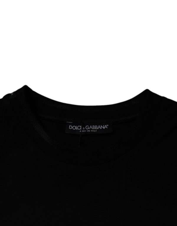 Black Crew Neck Short Sleeve T-shirt - Image 6