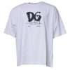 White DG Logo Cotton Crew Neck T-shirt - Image 2