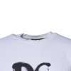 White DG Logo Cotton Crew Neck T-shirt - Image 3