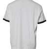 White Graphic Print Cotton Crew Neck T-shirt - Image 5