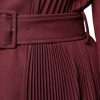 Maroon Belted Button Down Dress - Image 6