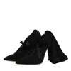 Black Stiletto Heels Mid Calf Boots Shoes - Image 4