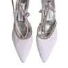 White Strass Crystal Slingbacks Pumps Shoes - Image 3
