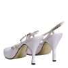 White Strass Crystal Slingbacks Pumps Shoes - Image 5
