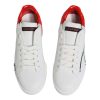 White Red Portofino Low Top Sneakers Shoes - Image 5