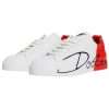 White Red Portofino Low Top Sneakers Shoes - Image 6