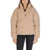 Beige Nylon Jackets & Coat - Image 5