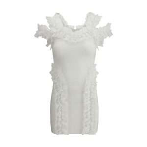 Knit Ruffle mini Dress