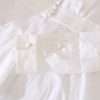 Black White Decorative Buttons Tops Shirt Blouse - Image 8